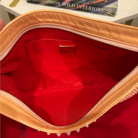 Christian Louboutin Pink Studded Loubiposh Clutch / shoulder bag - Picture 7 of 14